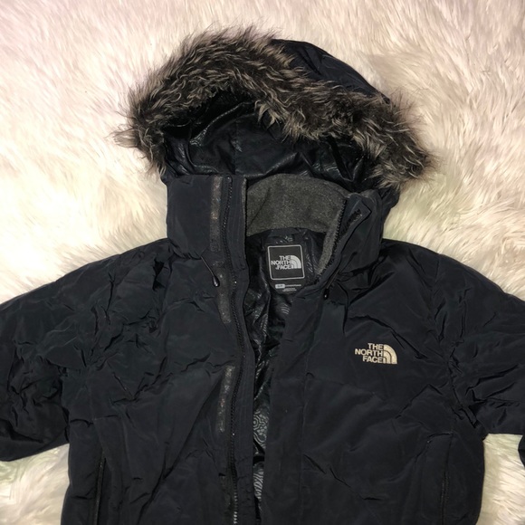 The North Face Jackets Coats The North Face Small Cropped Fur Hood Puffer Poshmark